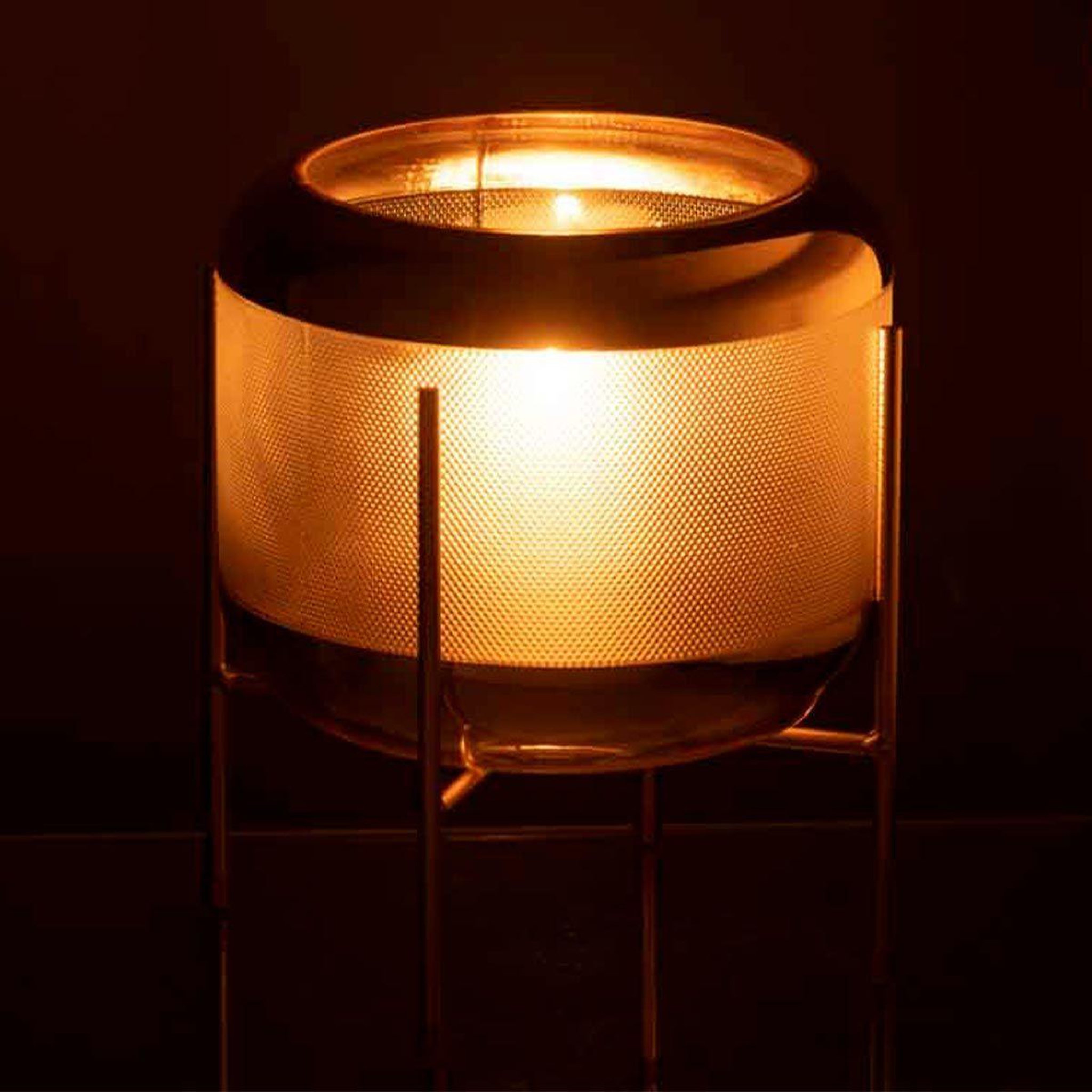Voir la diapositive 3 : J-LINE Vase Design  Sucomba  22cm Transparent & Or