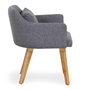 Voir la diapositive 3 : Paris Prix Fauteuil Scandinave  Alan  70cm Gris Clair