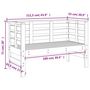Voir la diapositive 6 : VIDAXL Banc de jardin 111,5x53x71 cm bois massif de douglas