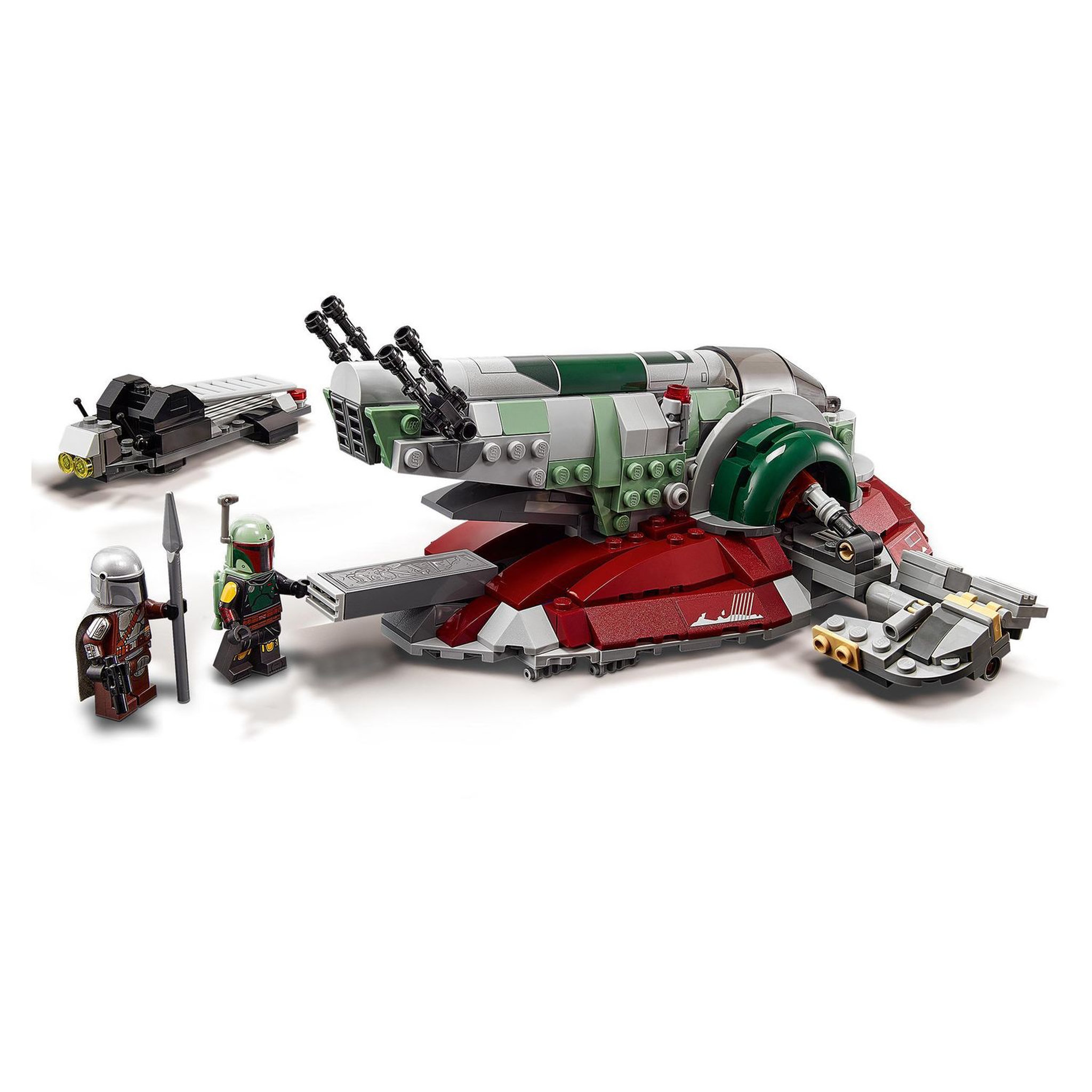 Voir la diapositive 3 : LEGO Star Wars 75312 Le vaisseau de Boba Fett, Set avec 2 Figurines, dès 9 ans
