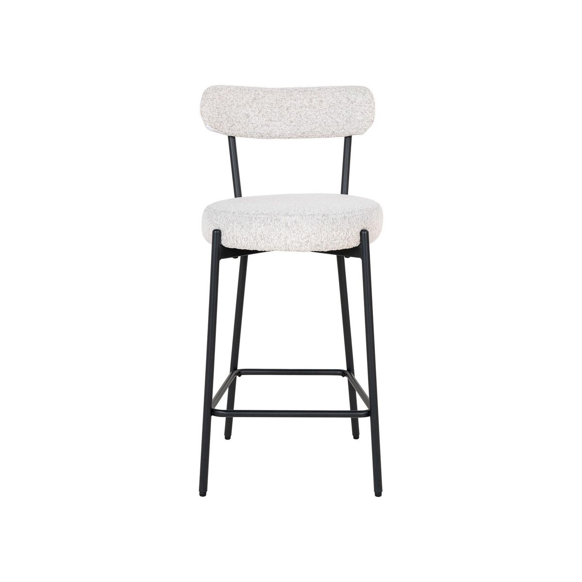 LISA DESIGN Ivanec - tabouret de bar - en tissu bouclette
