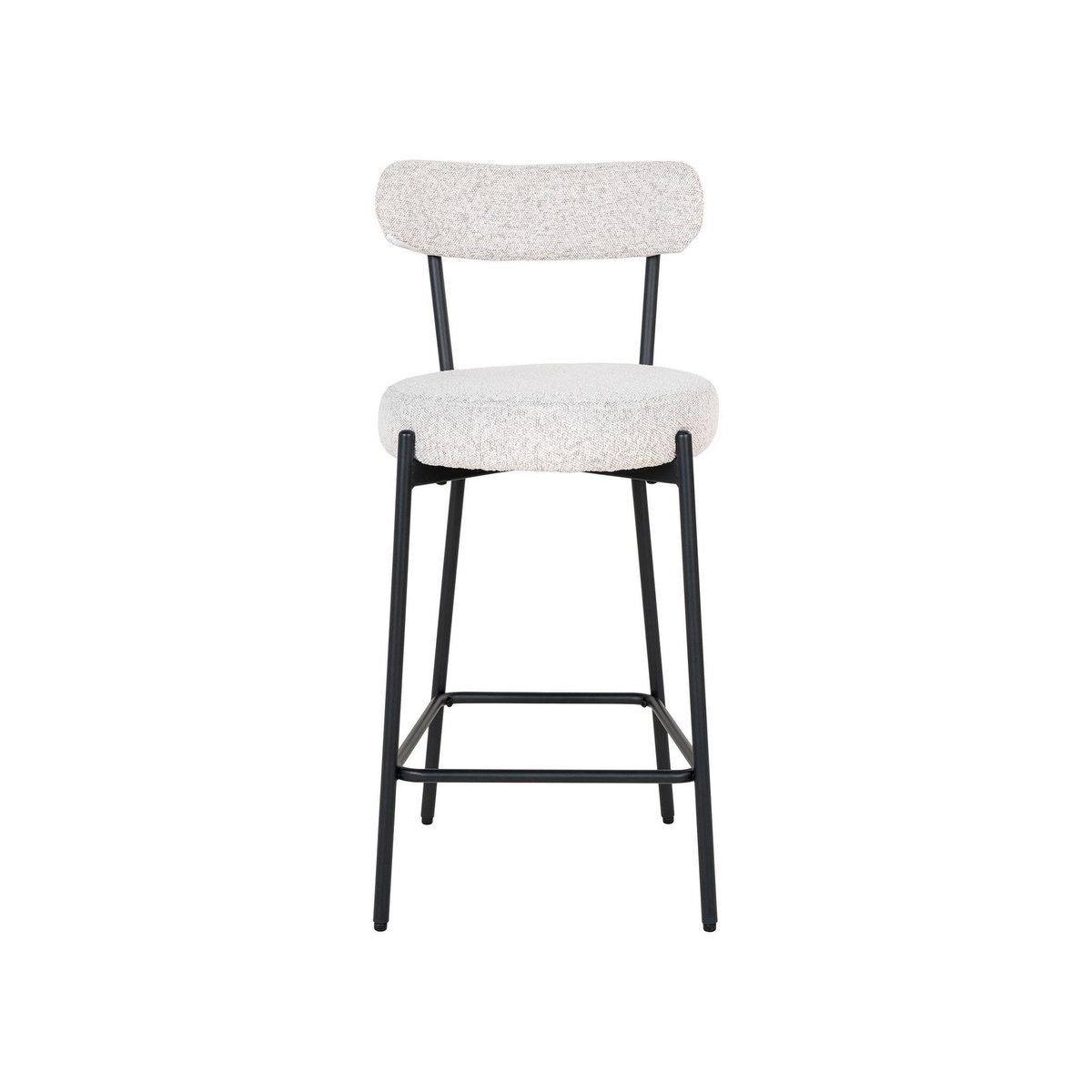 LISA DESIGN Ivanec - tabouret de bar - en tissu bouclette