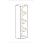 Voir la diapositive 4 : Paris Prix Vitrine LED Murale Design  Fly C4  170cm Blanc