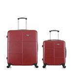 BLUESTAR BLUESTAR - LOT DE 2 - Valises grand format et cabine MIAMI. Coloris disponibles : Rouge, Gris, Rose, Noir, Bleu