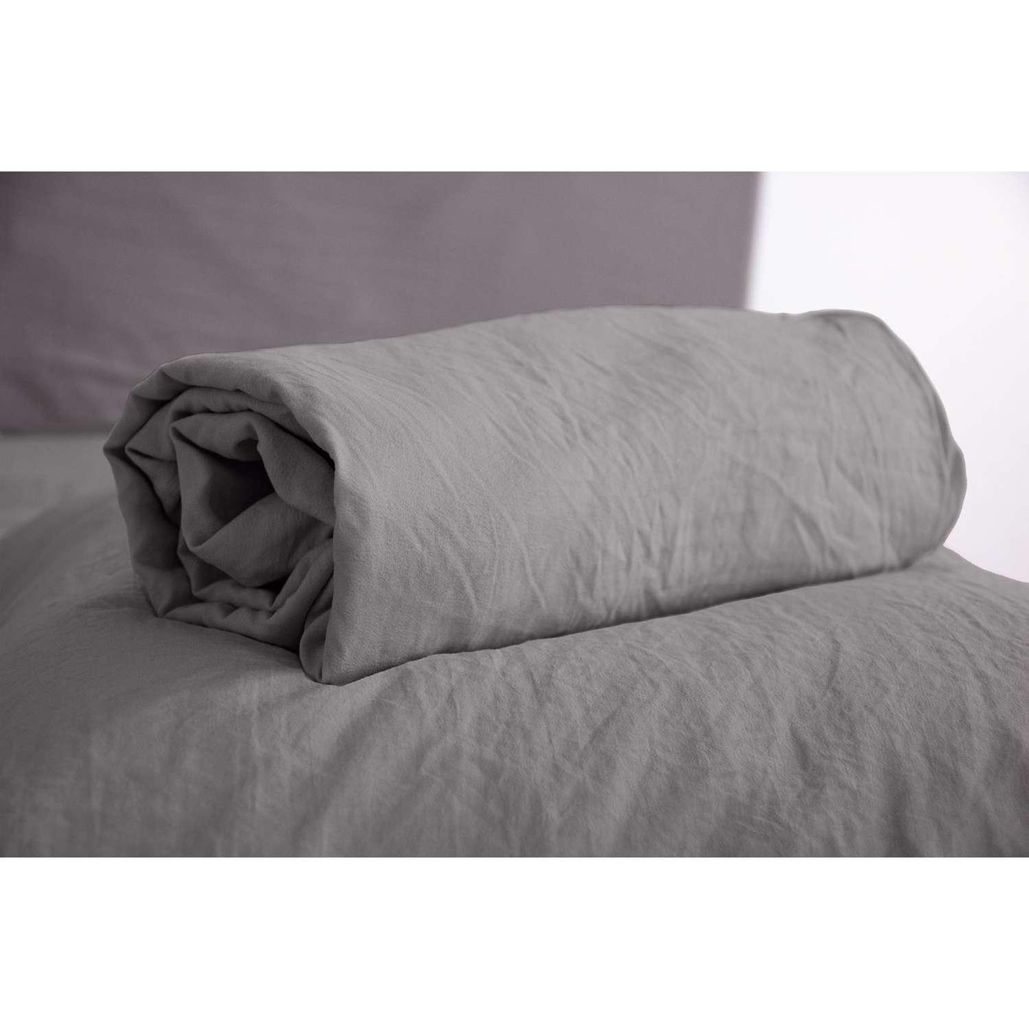 Voir la diapositive 2 : COTE DECO Drap housse - 100% microfibre lavée