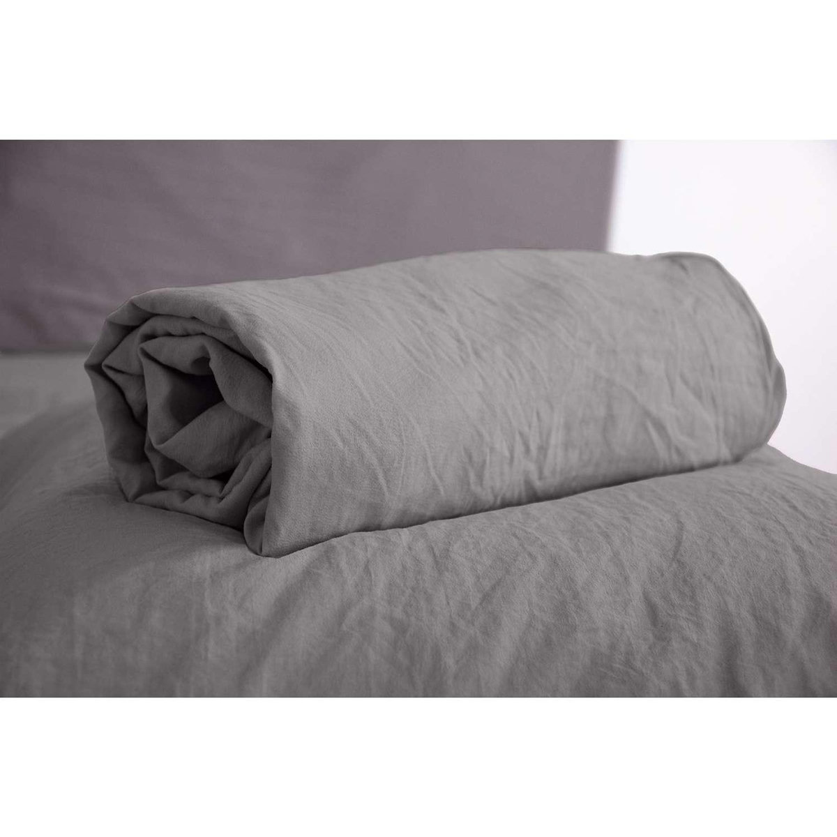 COTE DECO Drap housse - 100% microfibre lavée