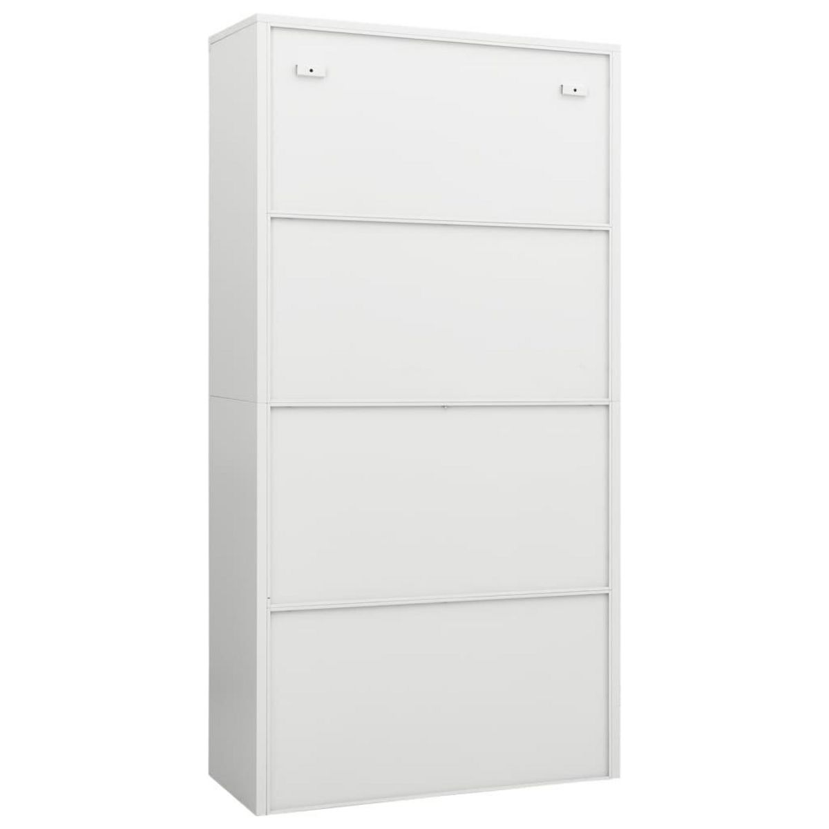 VIDAXL Armoire a casiers Blanc 90x40x180 cm Acier