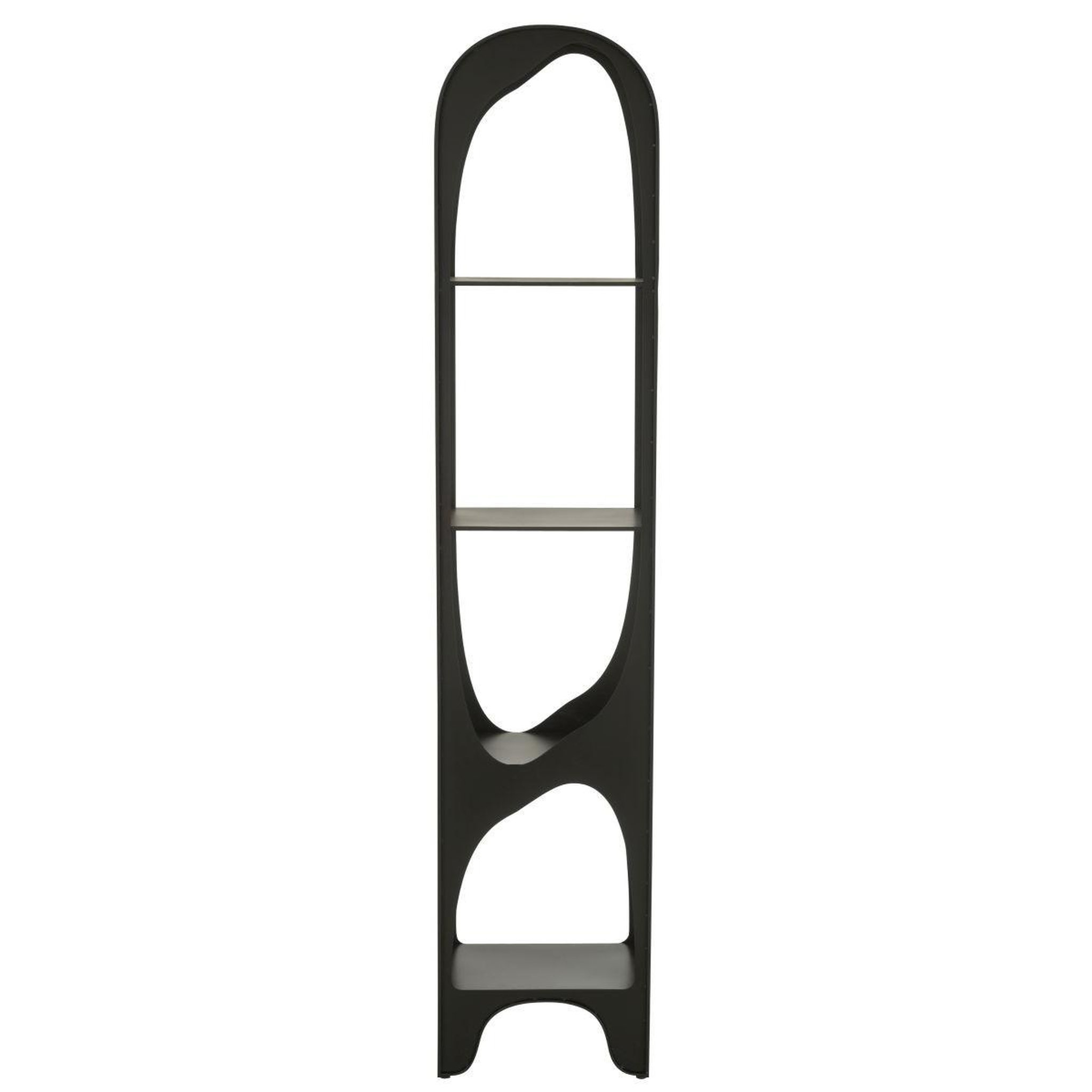 Voir la diapositive 3 : J-LINE Étagère design en métal  var  200cm noir