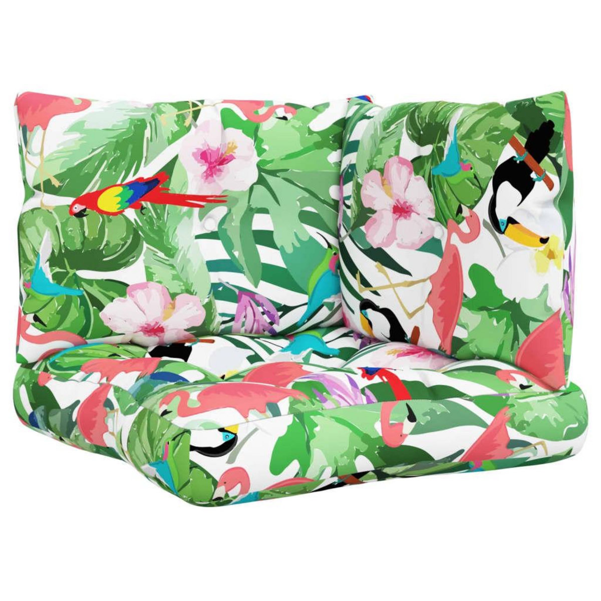 VIDAXL Coussins de palette lot de 3 multicolore tissu Oxford