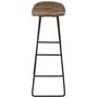 Voir la diapositive 4 : Paris Prix Tabouret de Bar en Bois  Teck  74cm Naturel