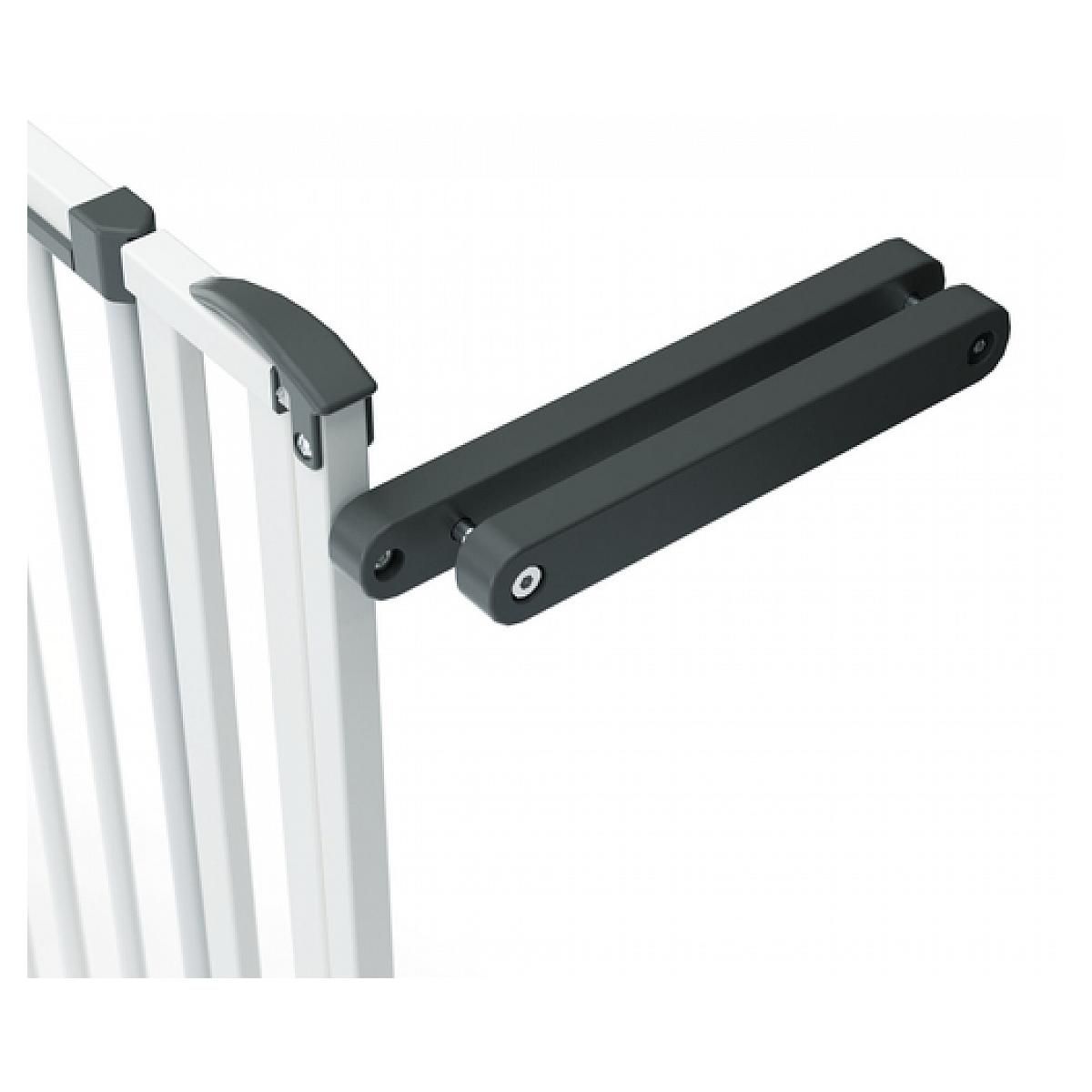 GEUTHER Barrière d'escalier à pression Easylock Plus  bois/métal 84,5 cm - 92,5 cm Blanc