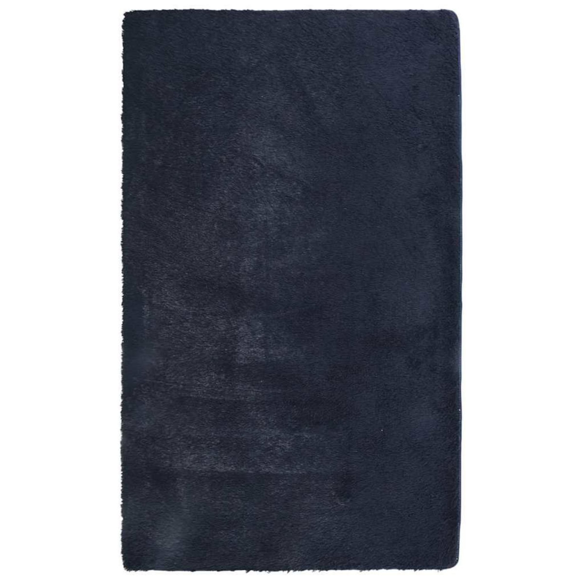 VIDAXL Tapis Shaggy a poils longs NAVARRA bleu marine 60x100 cm