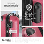 Voir la diapositive 5 : tectake Set de valises trolley rigides 3 parties, en plastique ABS robuste rouge