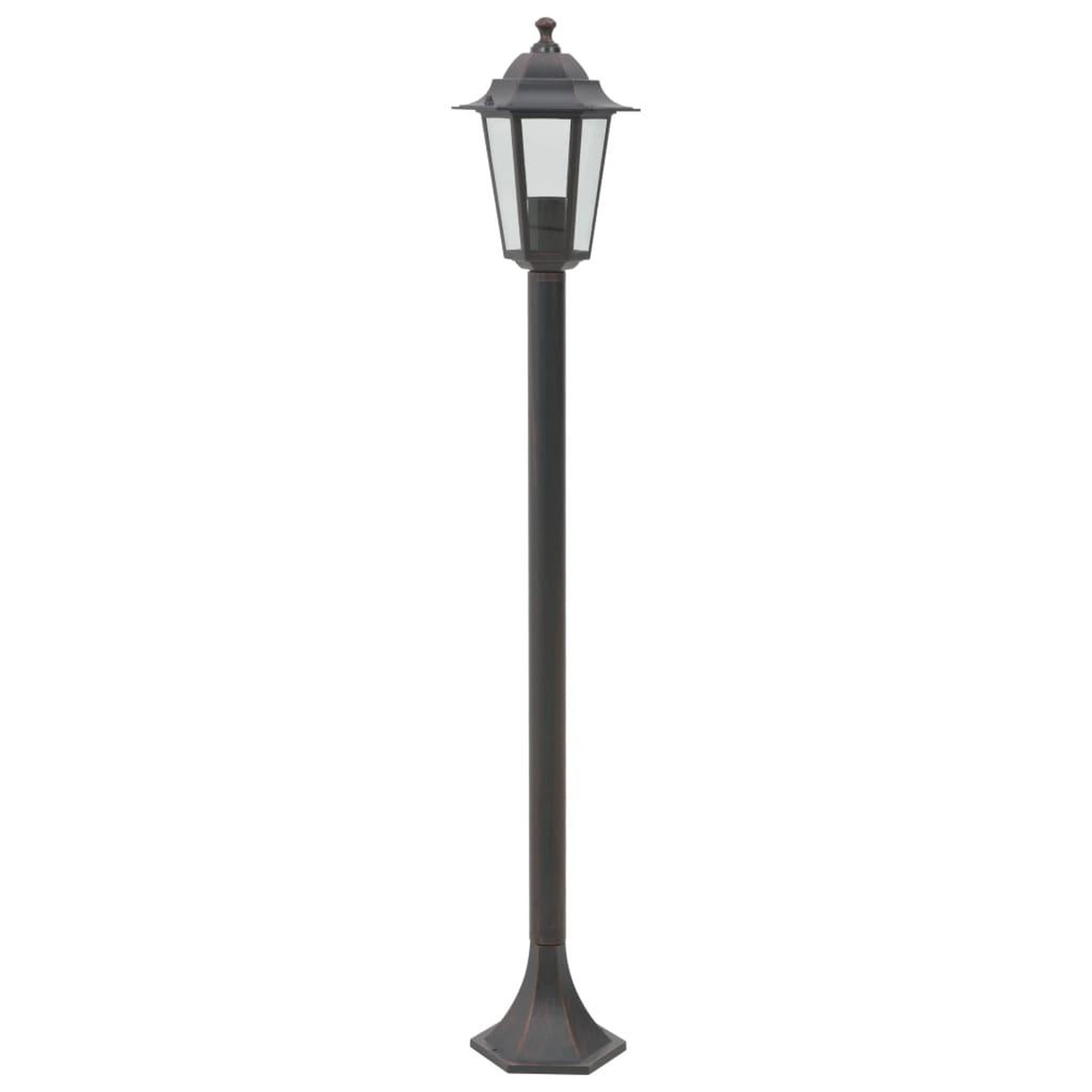 Voir la diapositive 3 : VIDAXL Lampe de jardin a piquet 6 pcs E27 110 cm Aluminium Bronze