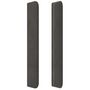 Voir la diapositive 4 : VIDAXL Tete de lit avec oreilles Gris fonce 103x16x118/128 cm Velours