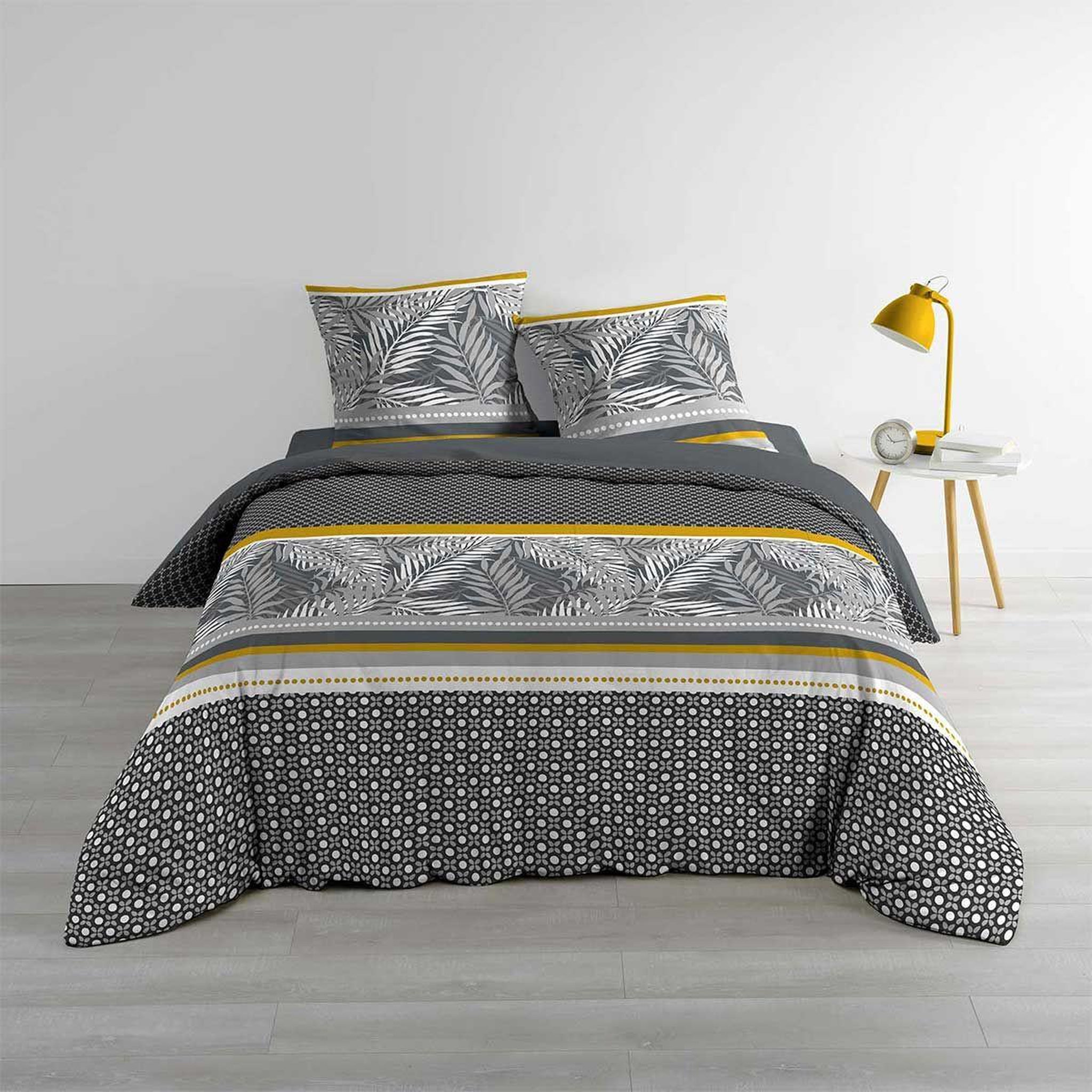 Voir la diapositive 3 : Douceur d'Intérieur Housse de coussin à motifs  hazel  60x60cm gris