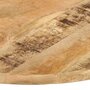 Voir la diapositive 2 : VIDAXL Dessus de table Bois de manguier solide Rond 25-27 mm 80 cm