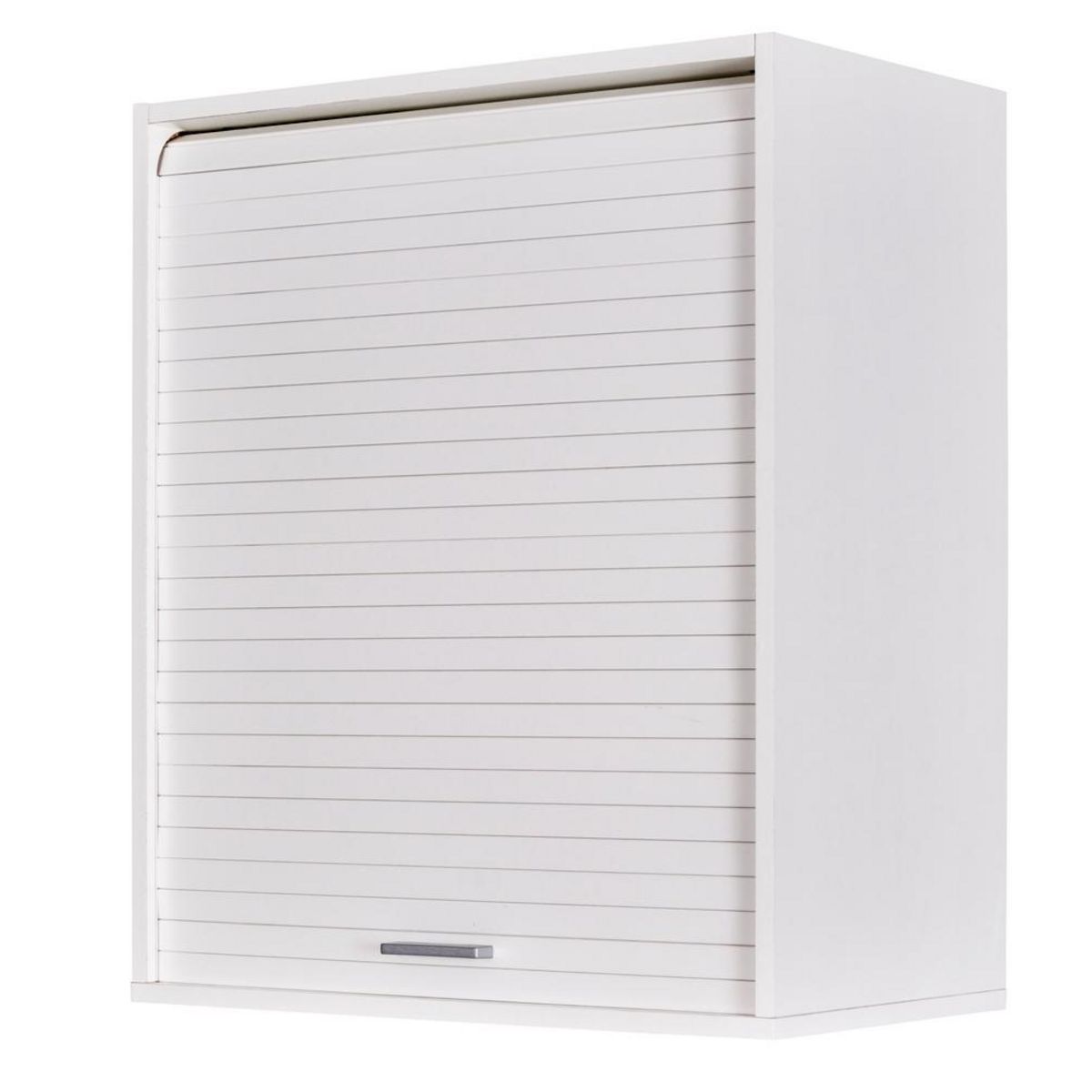 Rangement de cuisine à rideau coloris blanc L60 cm - COOKING