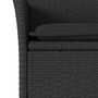 Voir la diapositive 5 : VIDAXL Ensemble a manger de jardin et coussins 5 pcs noir rotin acacia