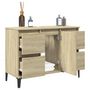 Voir la diapositive 4 : VIDAXL Meuble d évier chêne sonoma 80x33x60 cm bois d ingénierie