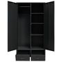 Voir la diapositive 4 : VIDAXL Garde-robe Metal de style industriel 90 x 40 x 180 cm Noir