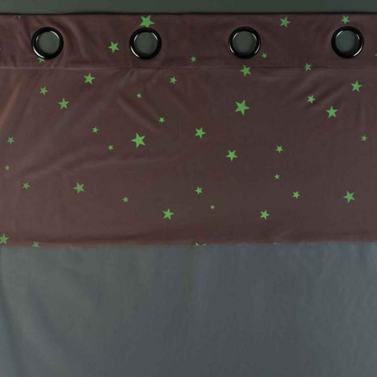 Paris Prix Rideau Voilage Phosphorescent  Moonlight  140x240cm Rose