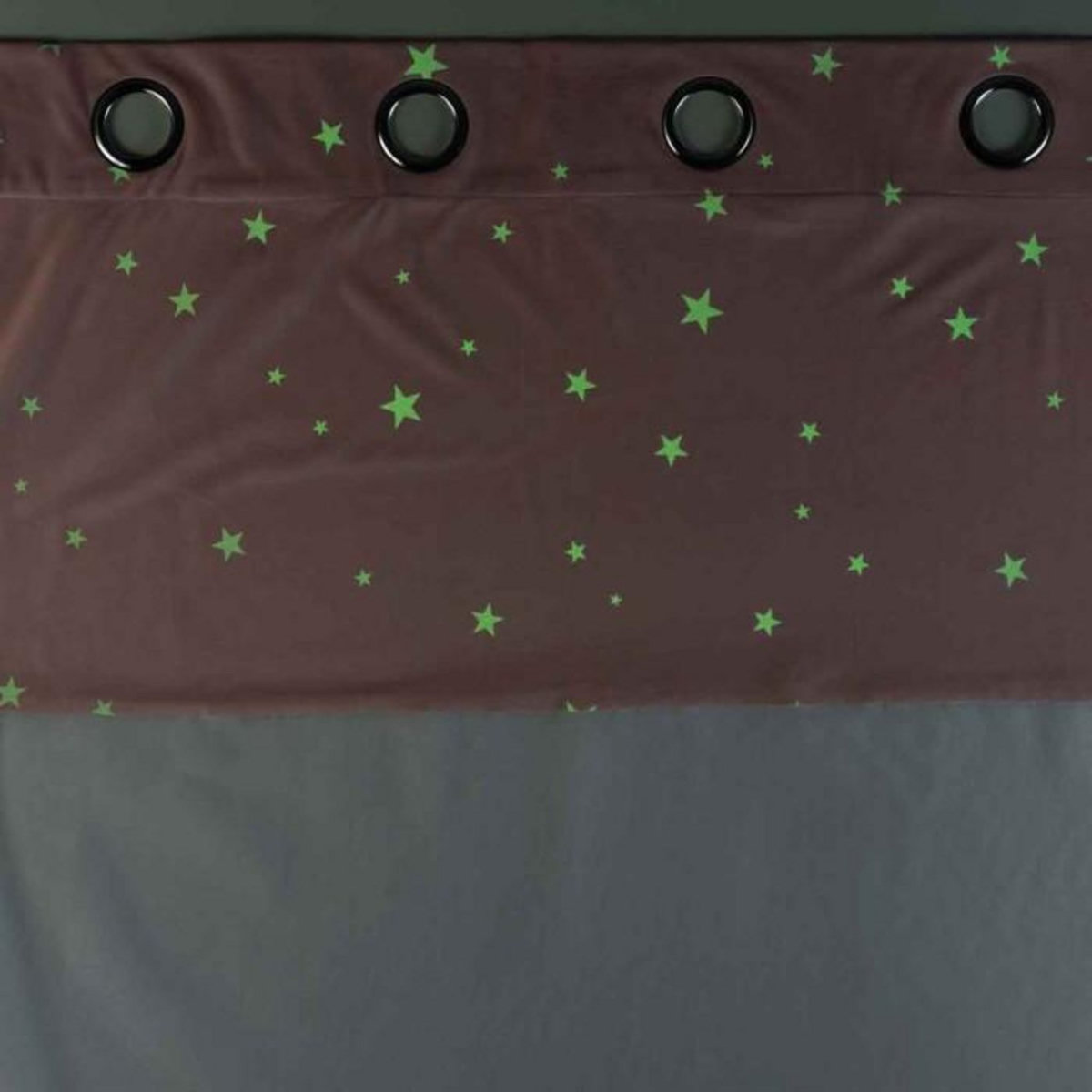 Paris Prix Rideau Voilage Phosphorescent  Moonlight  140x240cm Rose