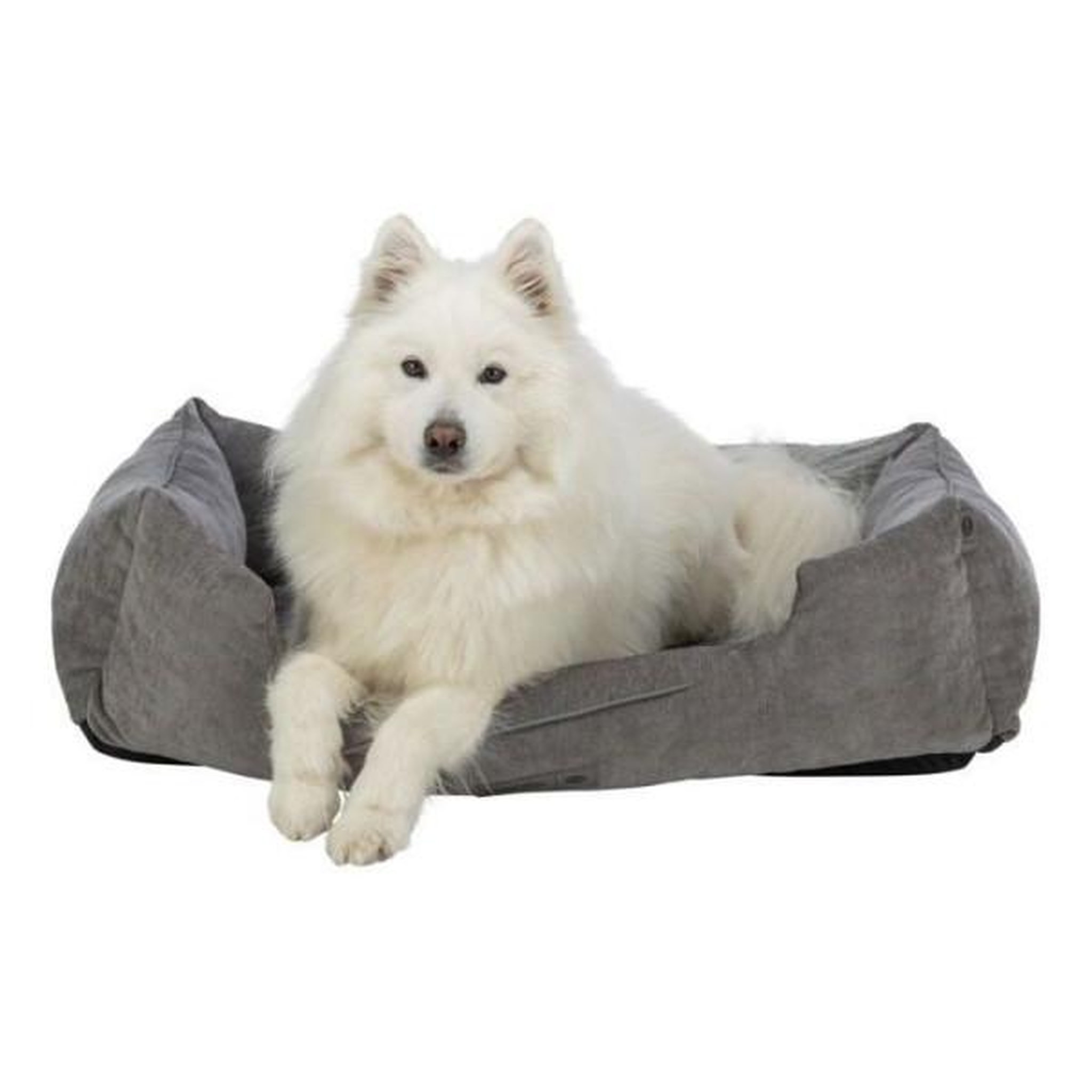 Voir la diapositive 4 : Trixie Panier pour chien - TRIXIE - VITAL LENNOX - Tissu chenille - 100 x 70 cm - Gris