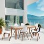 Voir la diapositive 2 : MARKET24 Lot de 2 chaises de jardin en PP - Blanc - 50 x 55 x 85,5 cm