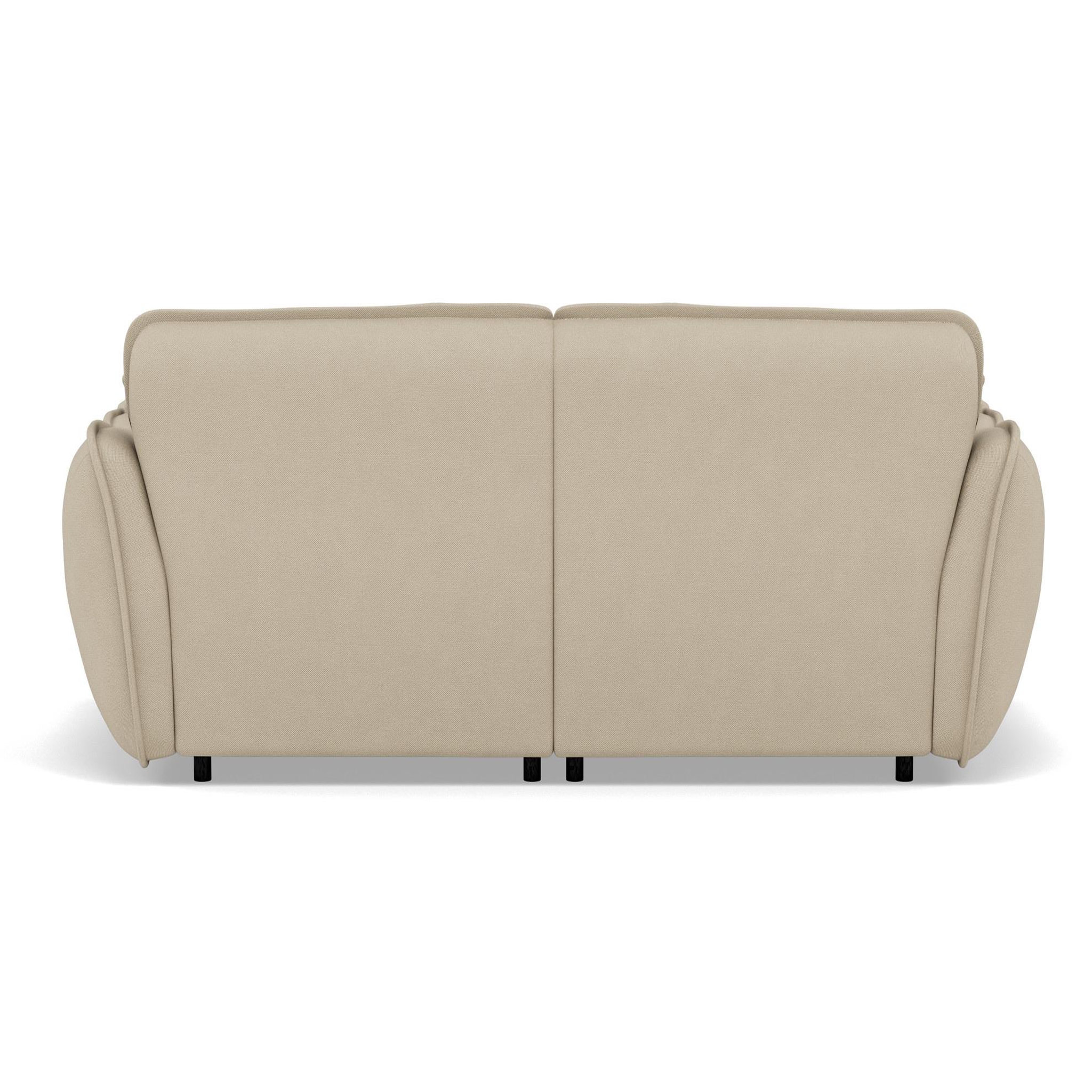 Voir la diapositive 4 : BEST MOBILIER Thais - canapé droit 4 places avec double méridienne assise profonde en tissu texturé