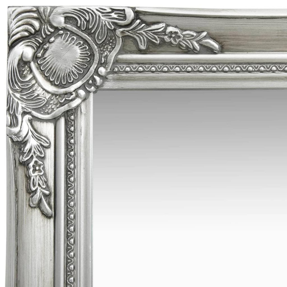 VIDAXL Miroir mural style baroque 40x40 cm Argente