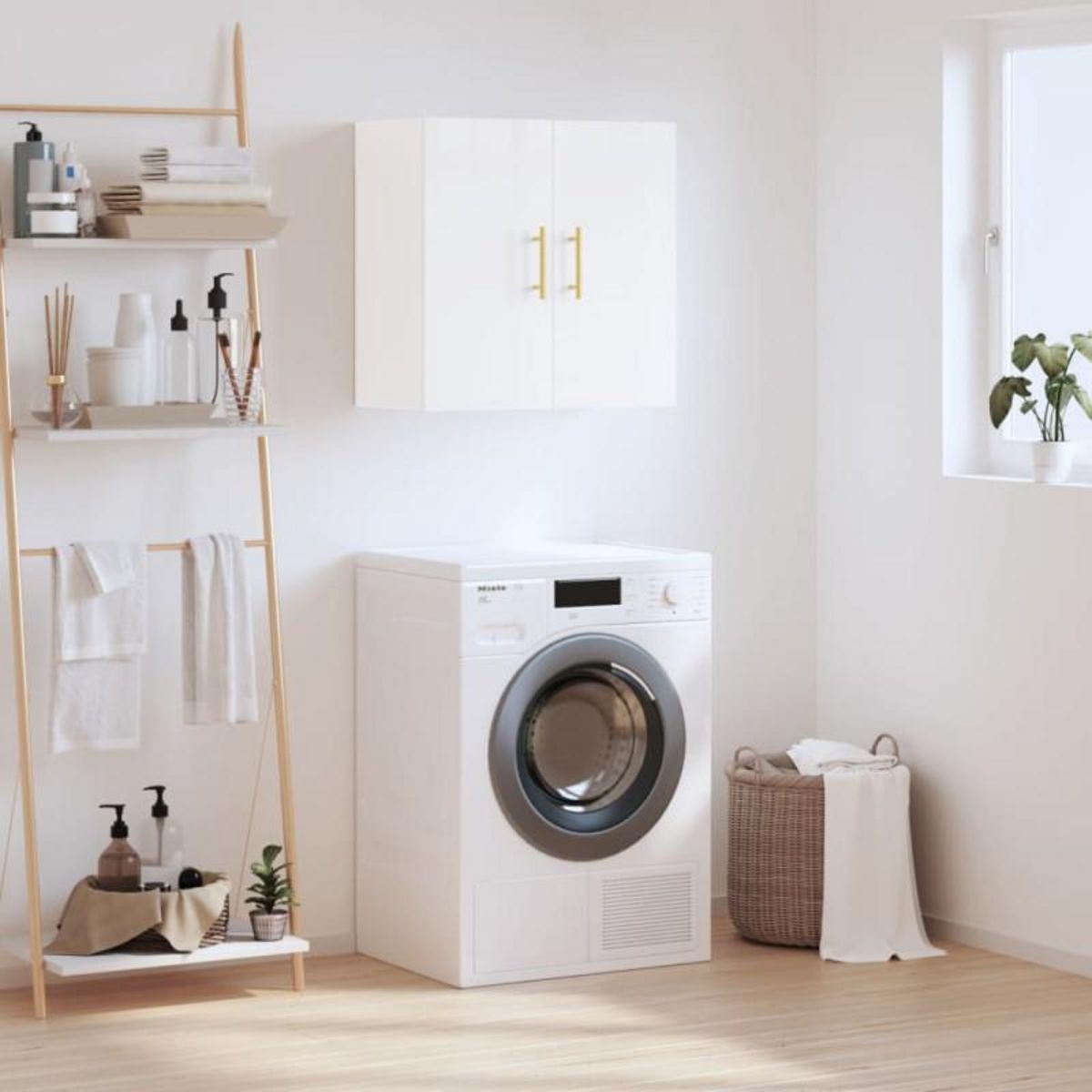 VIDAXL Armoire murale Blanc brillant 60x31x60 cm Bois d ingénierie