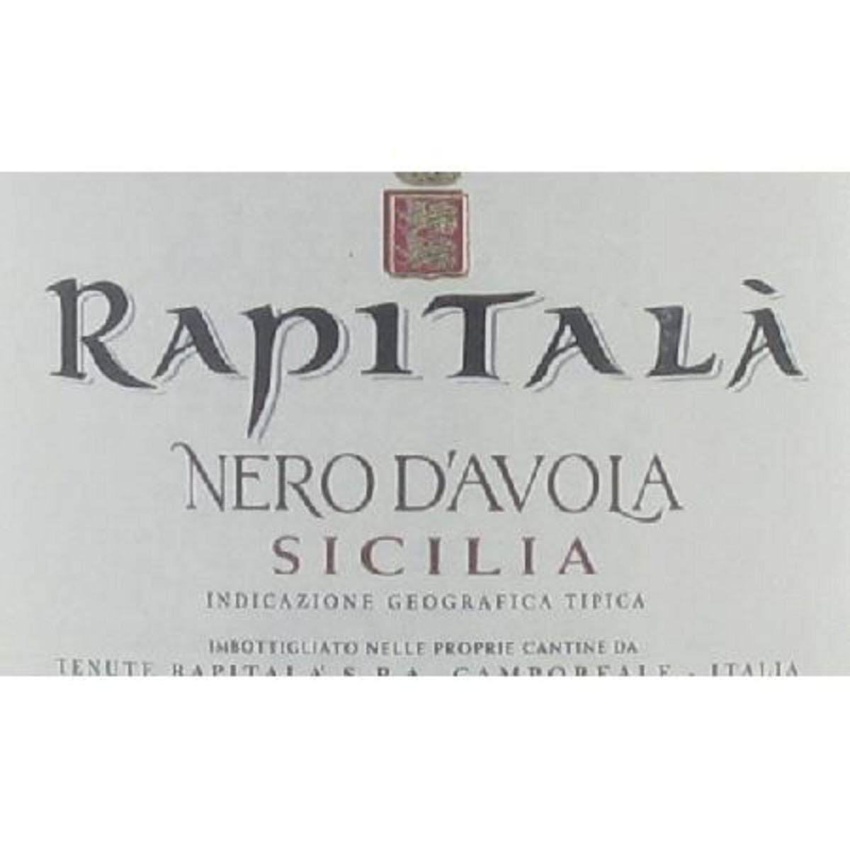 Rapitala Italie Nero d'Avola Sicilia 2010