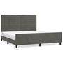 Voir la diapositive 2 : VIDAXL Cadre de lit sans matelas gris fonce 160x200 cm velours