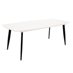 Paris Prix Table à Manger  Polar  240cm Blanc & Noir