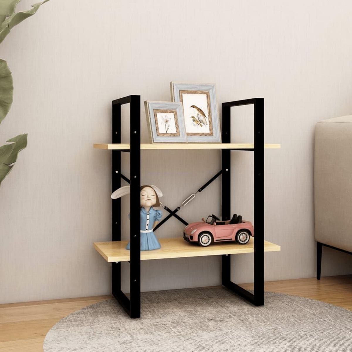 VIDAXL Bibliotheque a 2 niveaux 60x30x70 cm Bois de pin massif