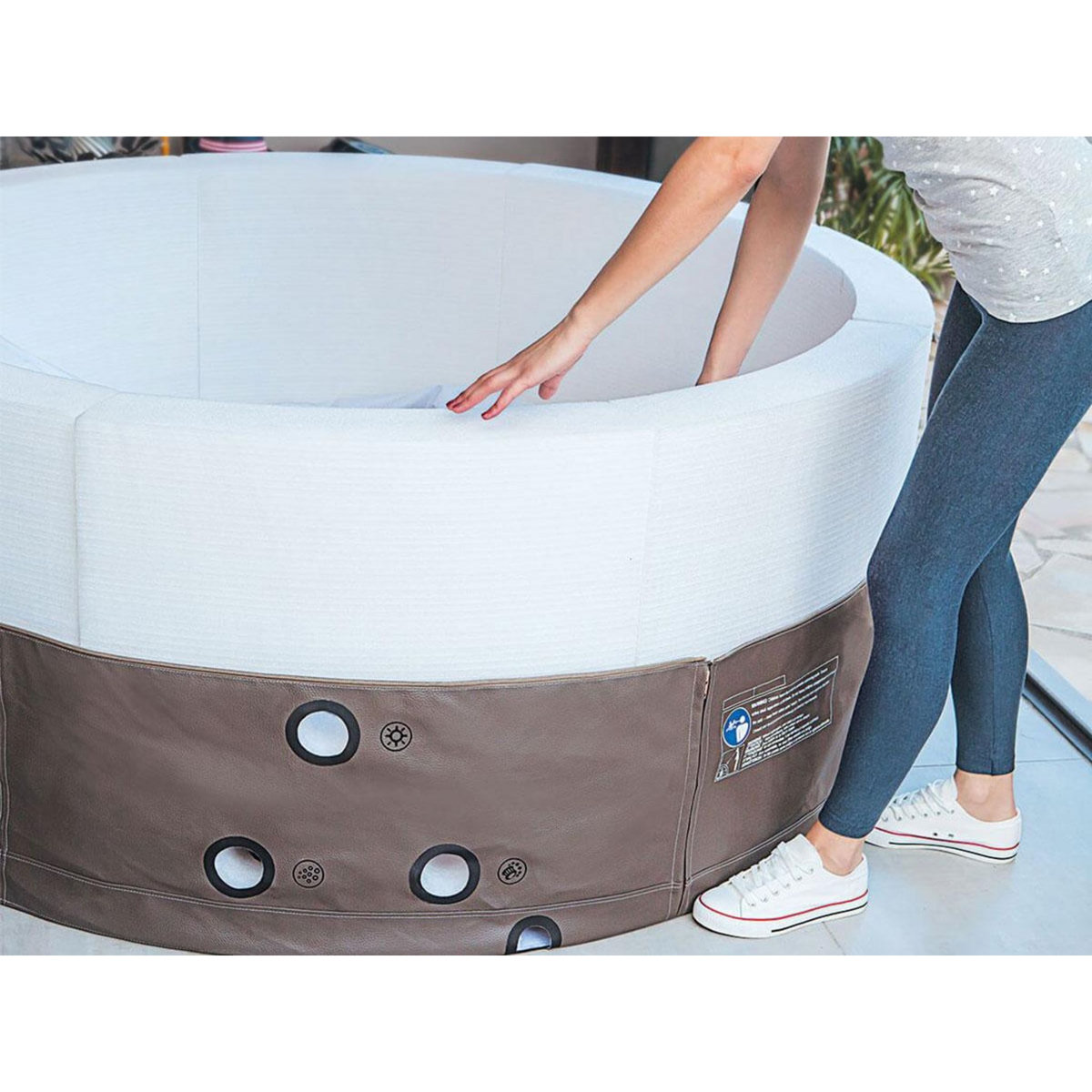 Netspa Spa portable semi-rigide Vita Premium rond Bulles 4-6 places - Netspa