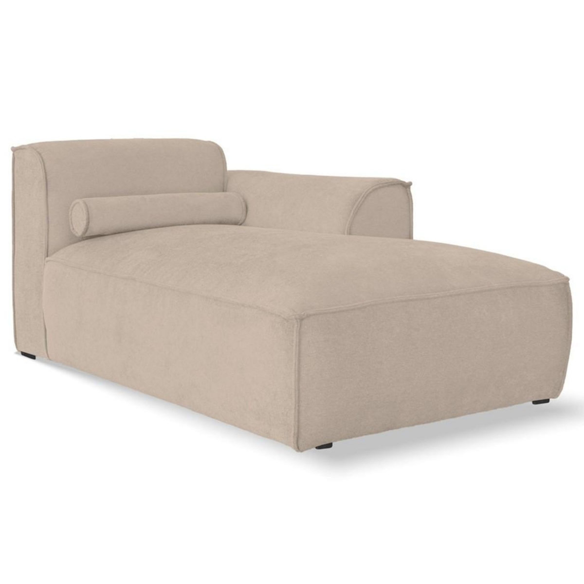 BEST MOBILIER Felix - module d'assise méridienne droit en tissu texturé