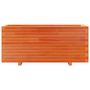 Voir la diapositive 5 : VIDAXL Jardiniere cire marron 110x40x49,5 cm bois de pin massif
