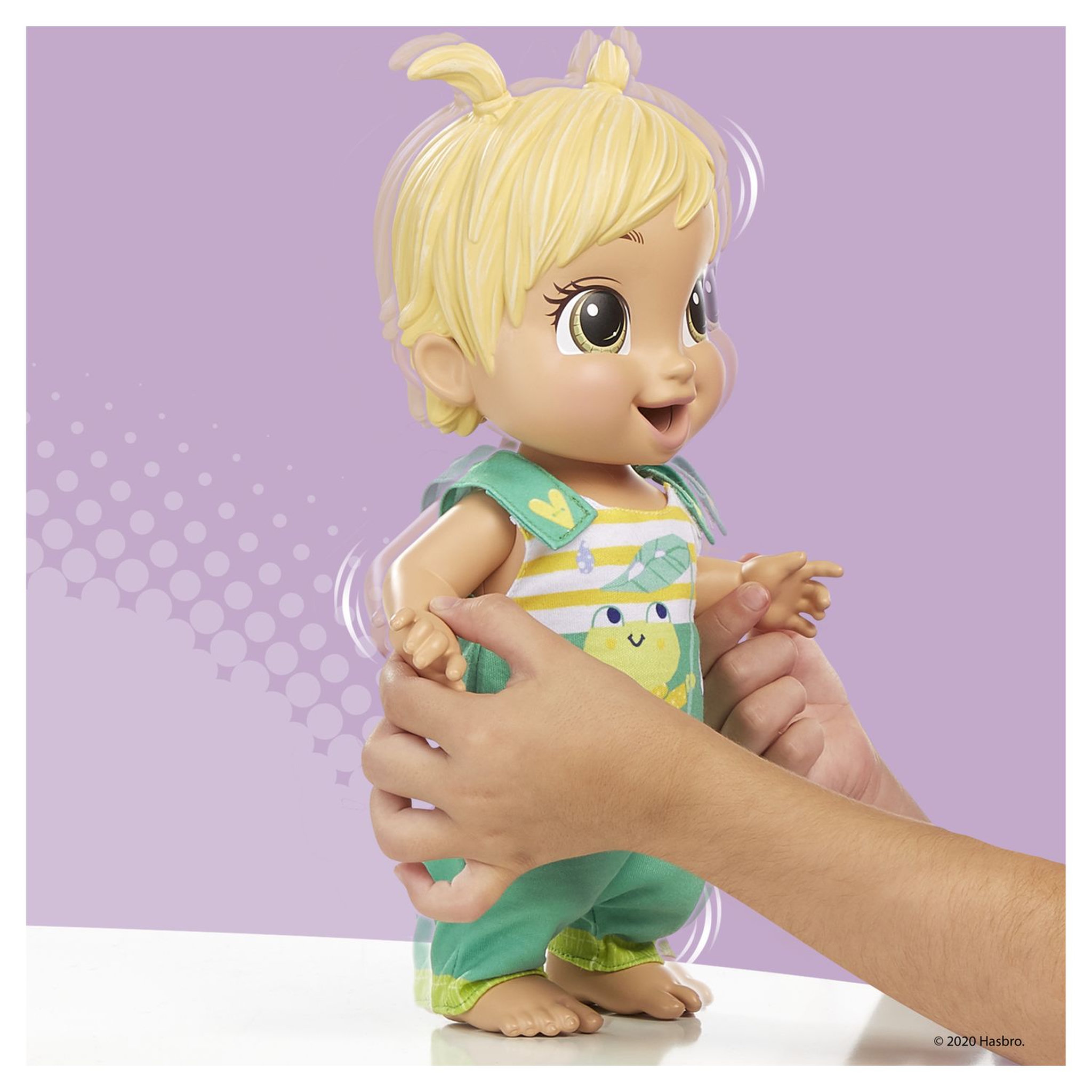 Voir la diapositive 3 : HASBRO Poupée Bébé alive tonique grenouille
