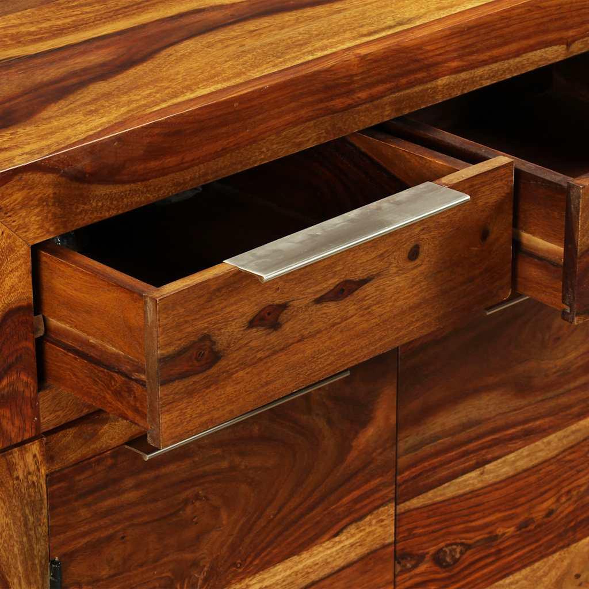 Voir la diapositive 5 : VIDAXL Buffet Bois massif 160x35x75 cm