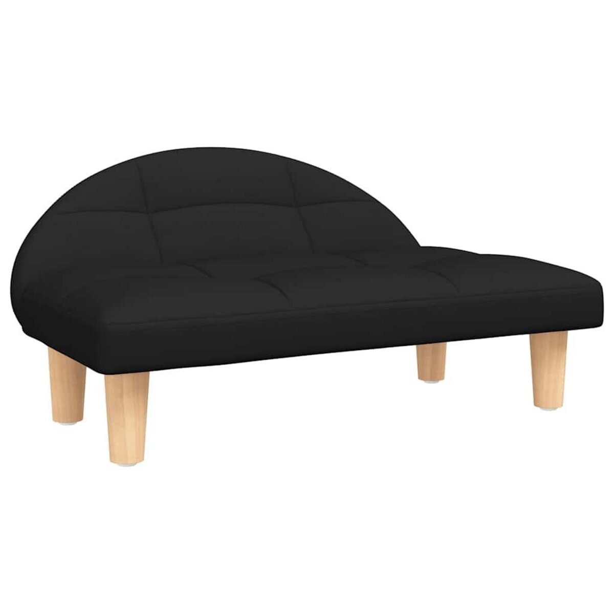 VIDAXL Lit pour chien noir 70x52x30 cm tissu