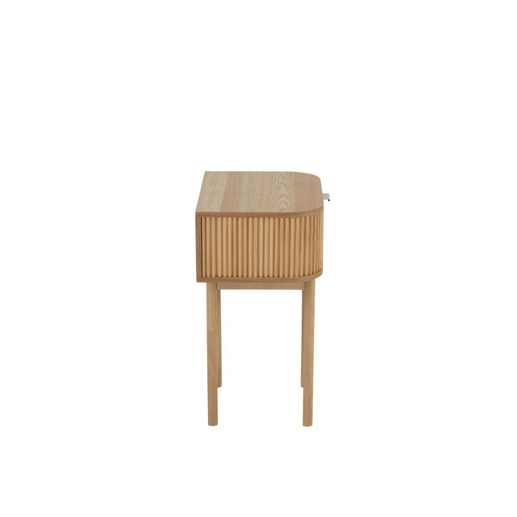 Voir la diapositive 4 : J-LINE Table de chevet en bois  alta  67cm naturel