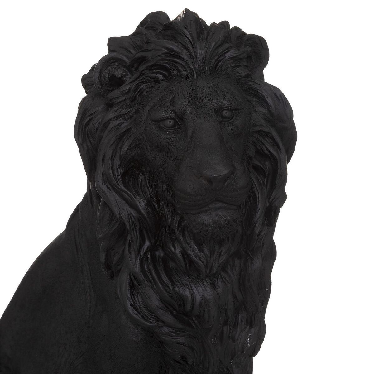 FIVE Lion en résine pour extérieur - Gris anthracite