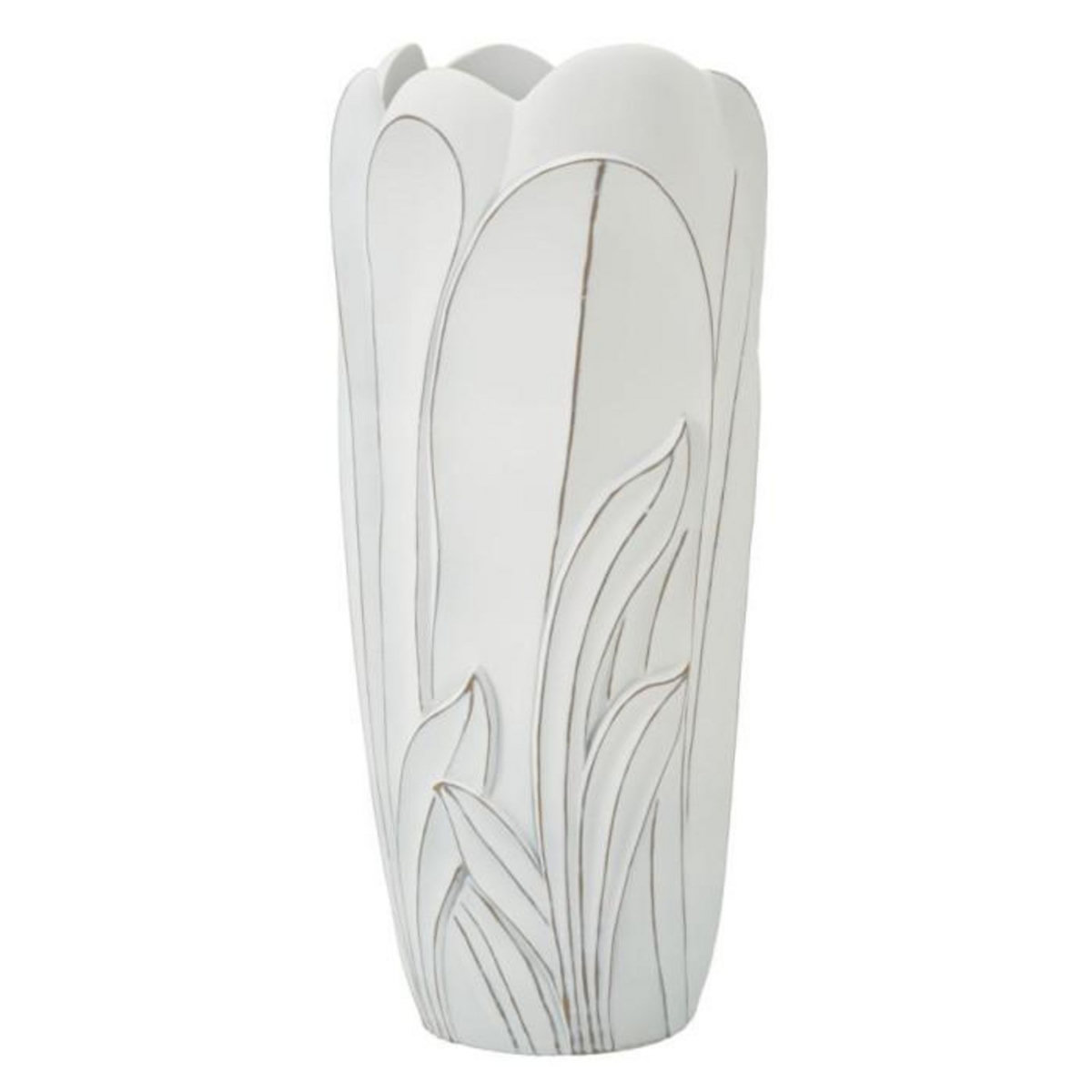 Paris Prix Vase Déco en Résine  Gardy  69cm Blanc