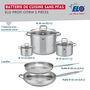 Voir la diapositive 2 : ELO Ensemble de 2 Poêles de cuisson 28 et 32 cm et 3 faitouts 12, 16 et 26 cm Elo Profi Citrin