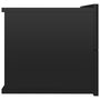 VIDAXL Table de chevet Noir brillant 40 x 30 x 30 cm Agglomere