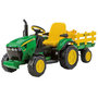 Voir la diapositive 1 : PEG PEREGO Tracteur Ground Force John Deere + remorque 