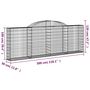 Voir la diapositive 6 : VIDAXL Panier de gabions arque 300x30x100/120 cm Fer galvanise