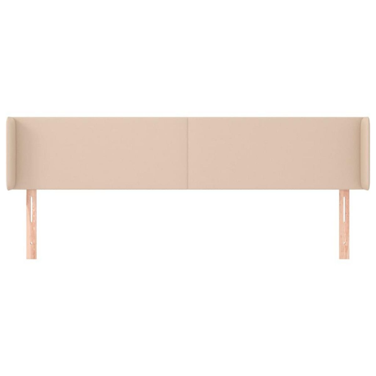 VIDAXL Tete de lit avec oreilles Cappuccino 203x16x78/88 cm Similicuir